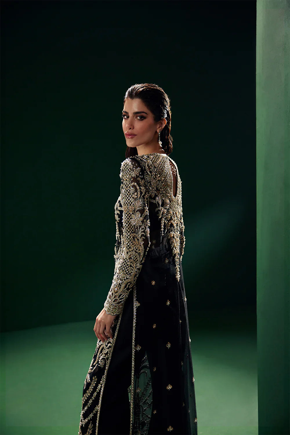 Soraya Inspired Hand Embellished & Embroidered 3 Piece Dress