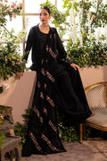 Mina Kashif Inspired Pure Silk Embroidered & Hand Embellished 3 Piece Dress