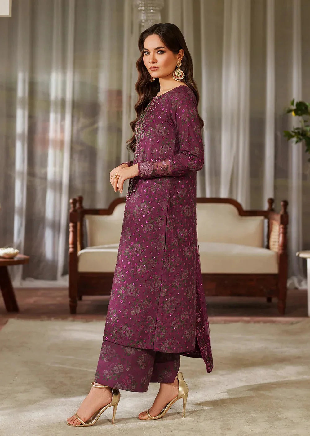 Iznik Embroidered 3Pc Dress