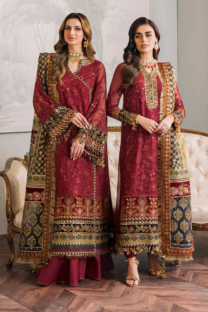 Baroque Chantelle Embroidered Semi Stitched 3 Piece Dress