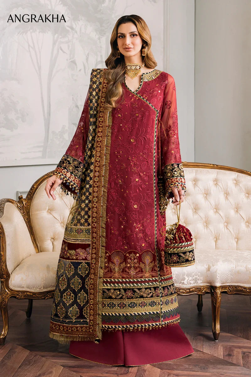 Baroque Chantelle Embroidered Semi Stitched 3 Piece Dress