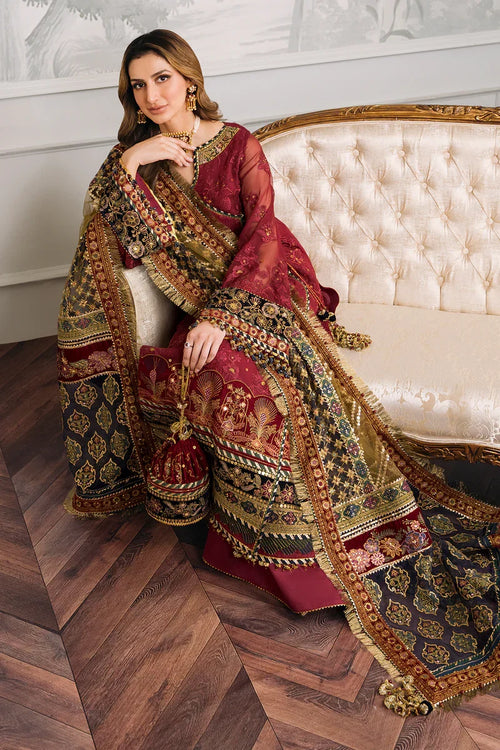 Baroque Chantelle Embroidered Semi Stitched 3 Piece Dress