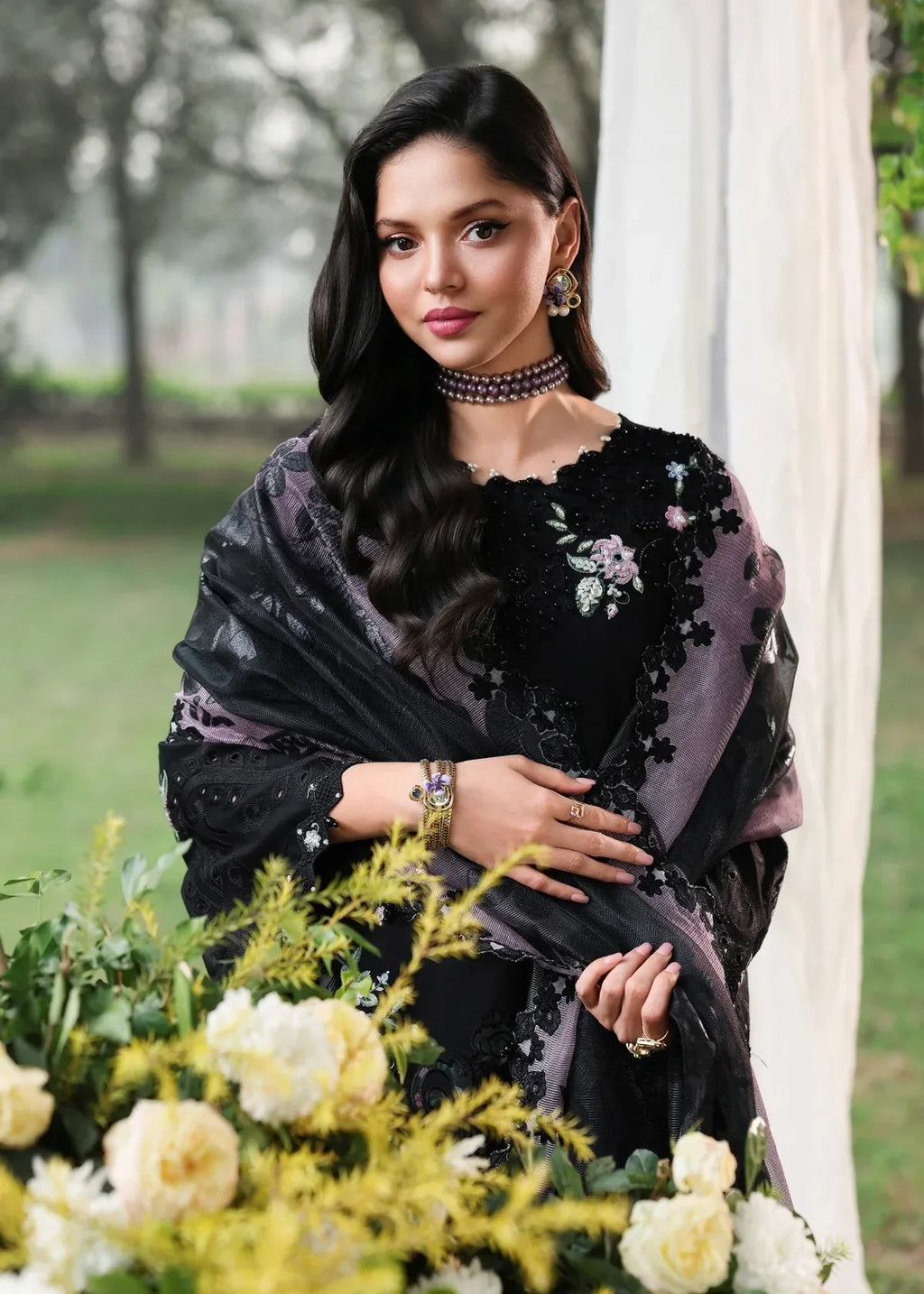 Sardinia Lawn Embroidered Luxury 3 Piece Dress