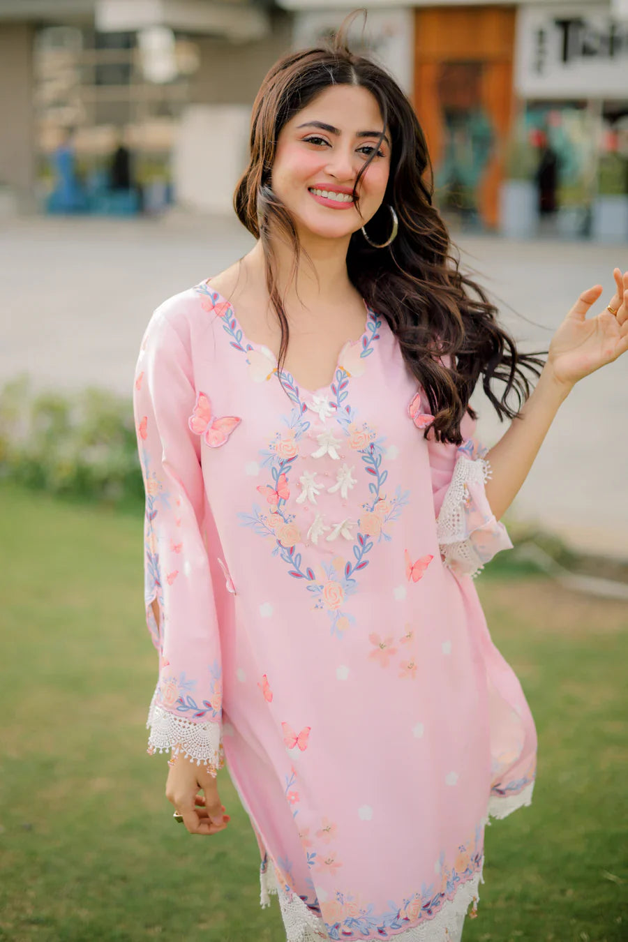 Stitched Original Factory Leftover Dhaga Digital Print Co Ord 2 Piece Blushe