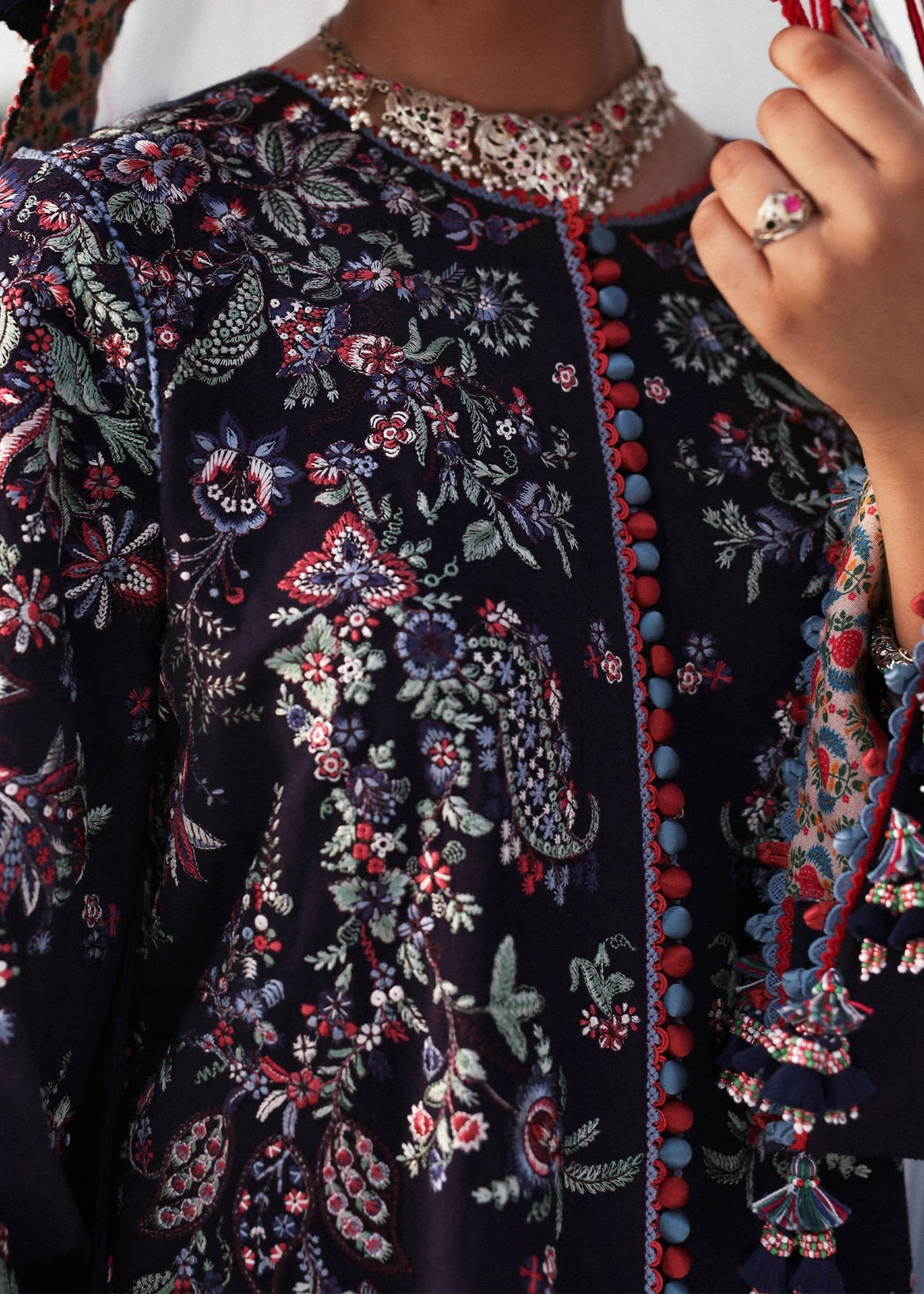 Hussain Rehar Inspired Embroidered & Embellished 3pc