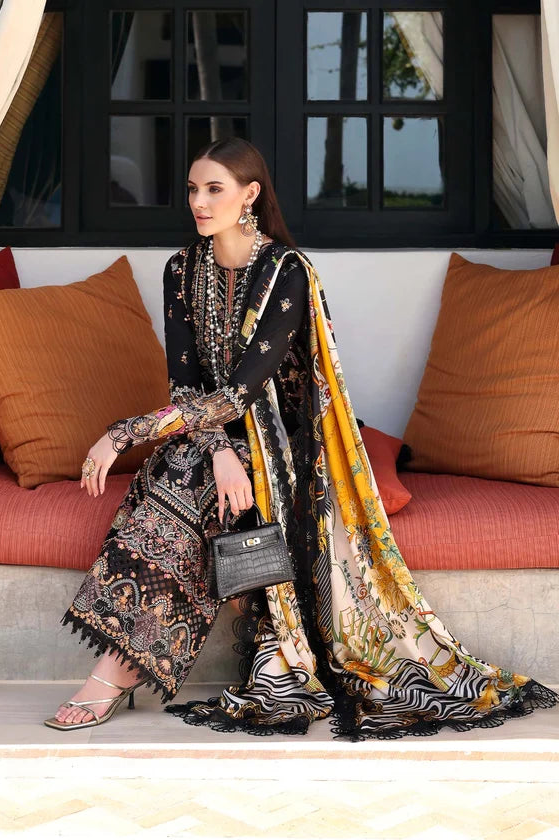 Kanwal Malik Inspired Luxury Lawn Embroidered 3 Piece Dress