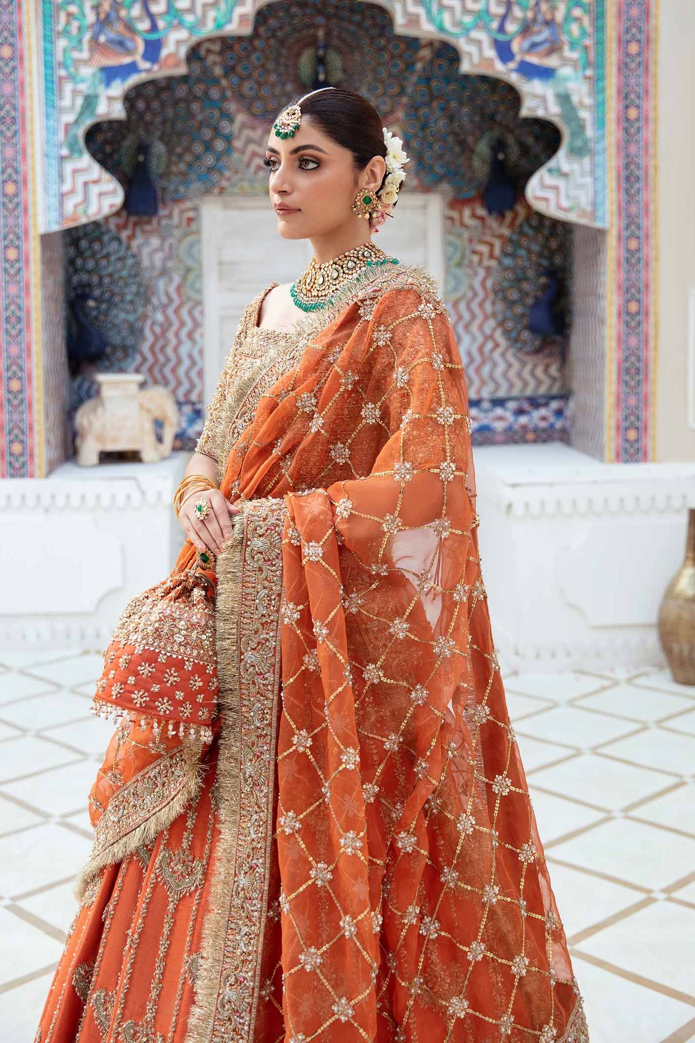 Kanwal Malik - Vistas Of Jaipur KESAR Organza Maxi