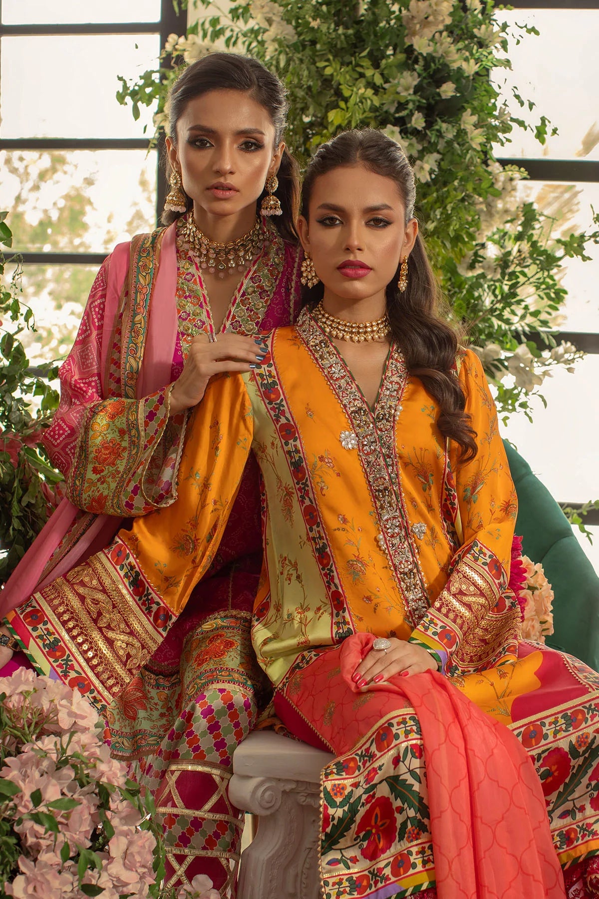 Annus Abrar Inspired Crepe Silk 3 Piece Dress