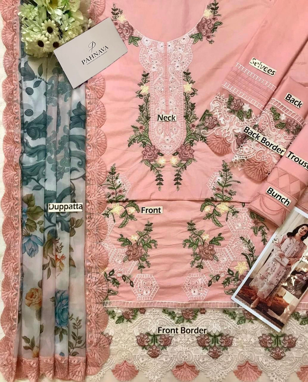 Jade X Hania Aamir Embroidered 3 Pc Dress