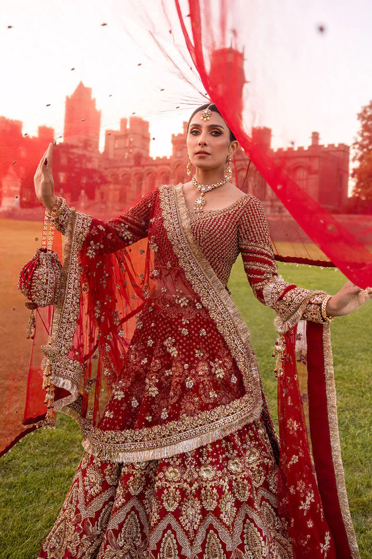 Faiza Saqlain Raw Silk Hand Embellished & Embrodiered Maxi