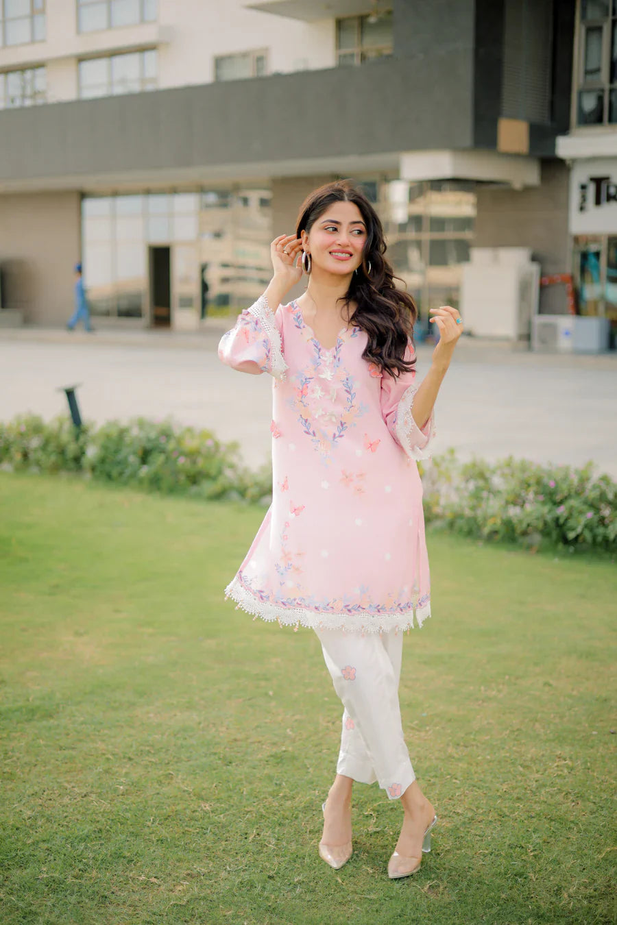 Stitched Original Factory Leftover Dhaga Digital Print Co Ord 2 Piece Blushe