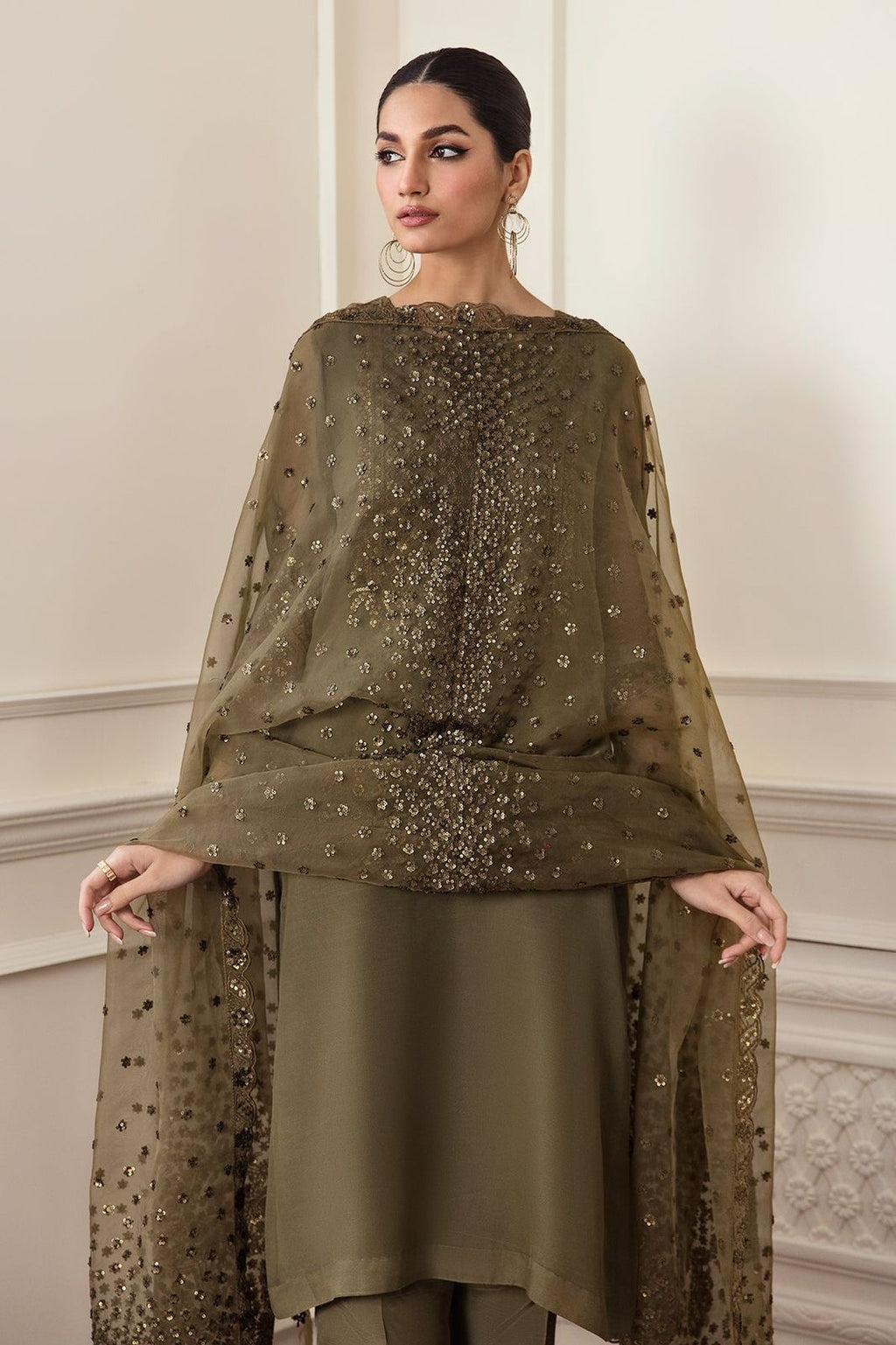Baroque Chiffon Soft Silk Embroidered 3 Pc