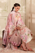 Baroque Inspired Swiss Lawn Embroidered & Printed 3 Piece Dress