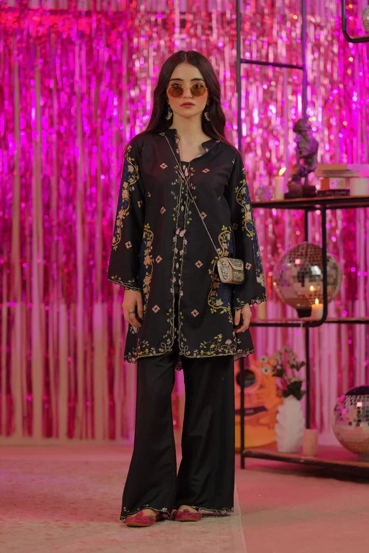 Stitched Original Factory Leftover Dhaga Digital Print Co Ord 2 Piece Drip