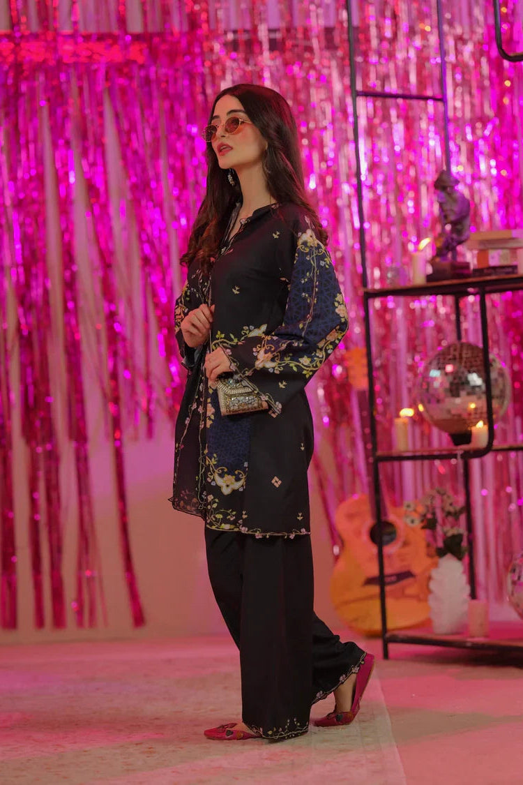 Stitched Original Factory Leftover Dhaga Digital Print Co Ord 2 Piece Drip