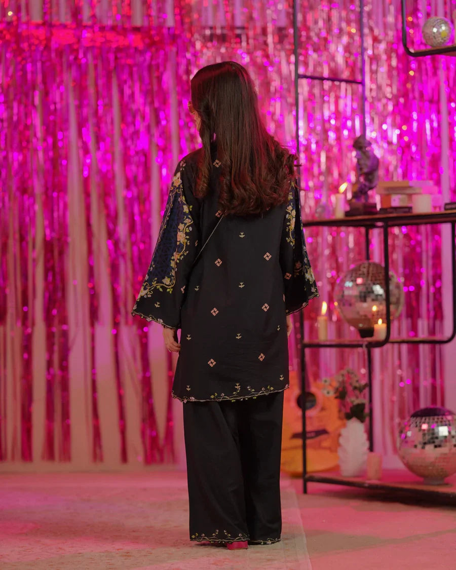 Stitched Original Factory Leftover Dhaga Digital Print Co Ord 2 Piece Drip