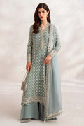 Elan Exclusive Chiffon Hand Embellished & Embroidered 3 Piece Dress