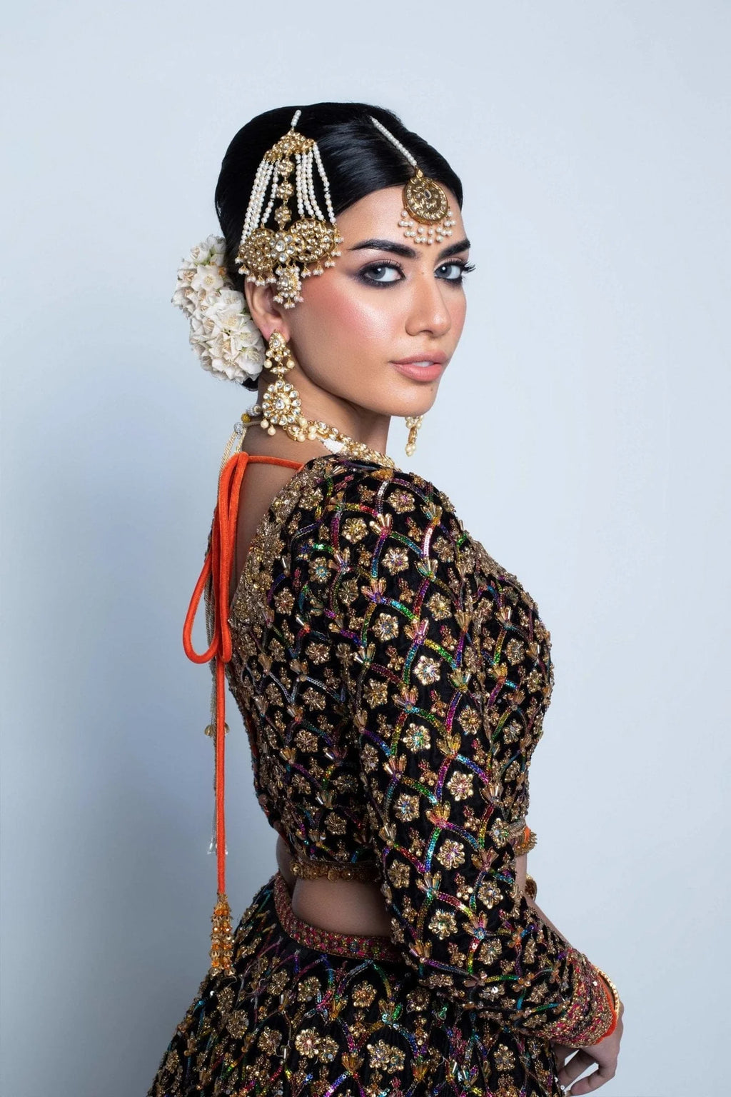 Fahad Hussayn NAUSHAYZ Raw silk Heavy Embroidered & Hand Embellished Maxi