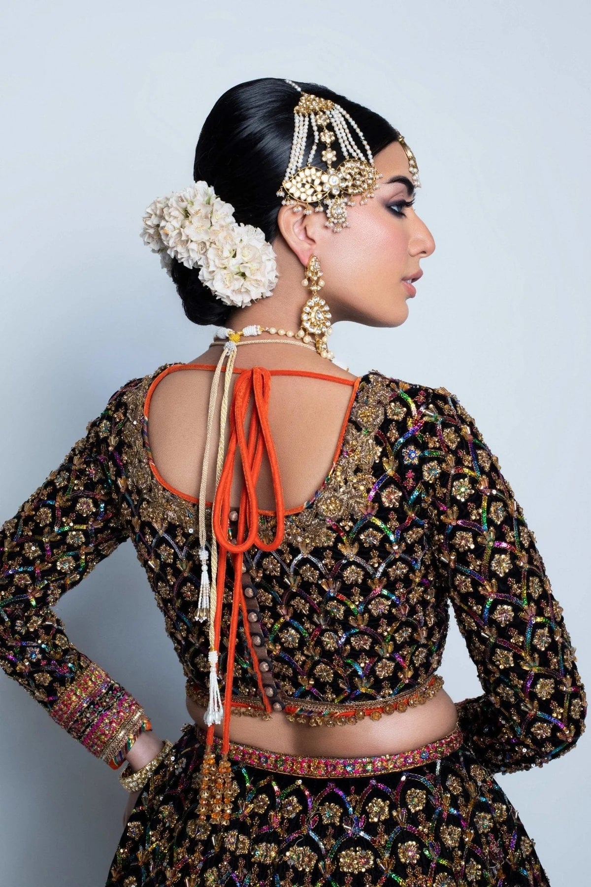 Fahad Hussayn NAUSHAYZ Raw silk Heavy Embroidered & Hand Embellished Maxi