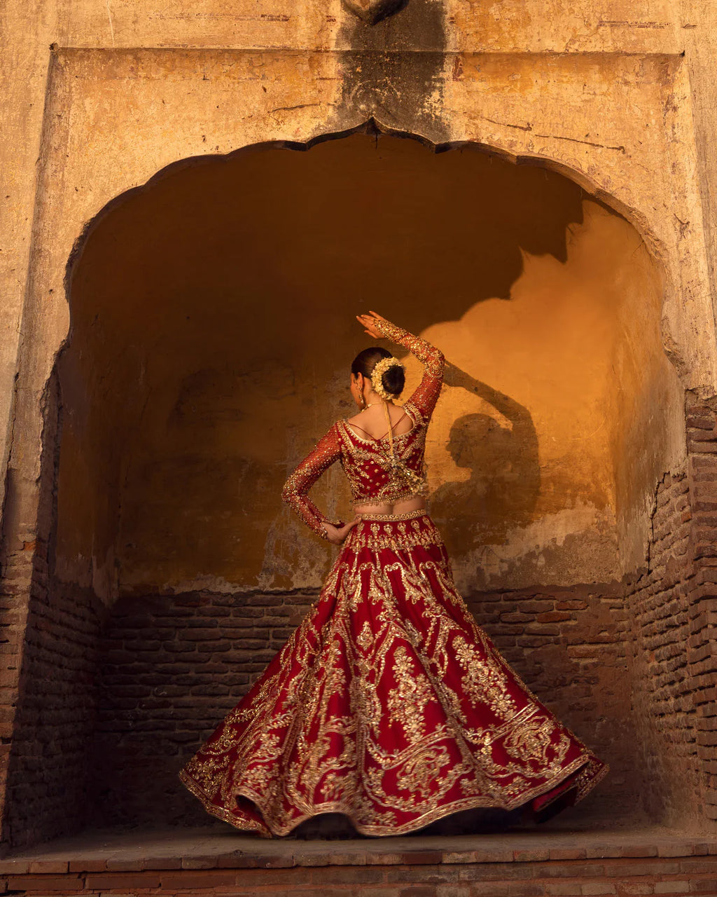 Faiza Saqlain Inspired Raw Silk Hand Embellished & Embroidered Maxi 1 AVAILABLE ONLY