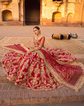 Faiza Saqlain Inspired Raw Silk Hand Embellished & Embroidered Maxi 1 AVAILABLE ONLY