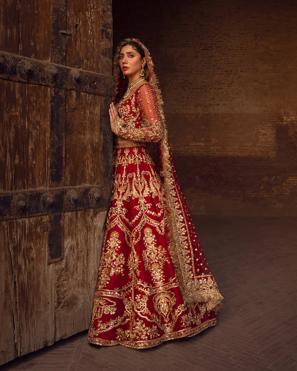Faiza Saqlain Inspired Raw Silk Hand Embellished & Embroidered Maxi 1 AVAILABLE ONLY
