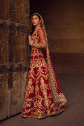 Faiza Saqlain Inspired Raw Silk Hand Embellished & Embroidered Maxi