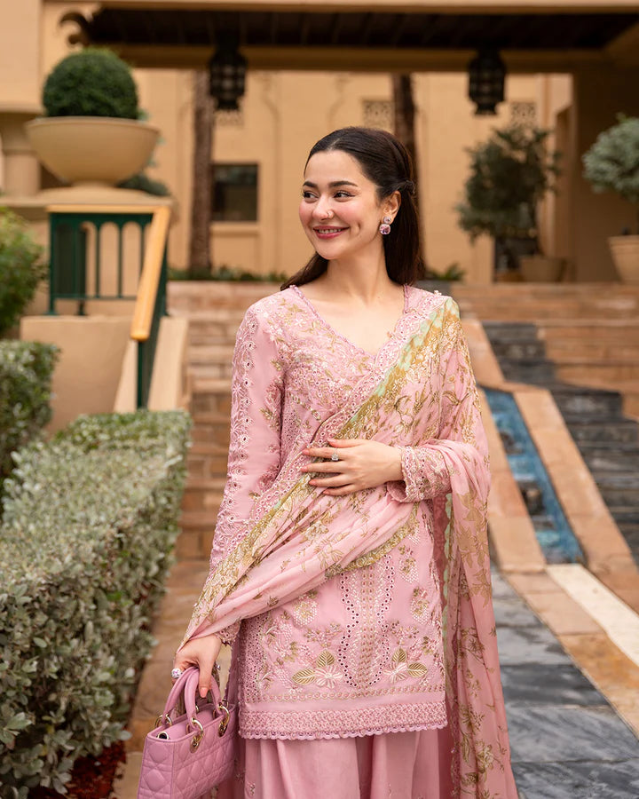 Faiza Saqlain Aya Luxury Lawn 26 Embroidered Luxury 3 Piece Dress