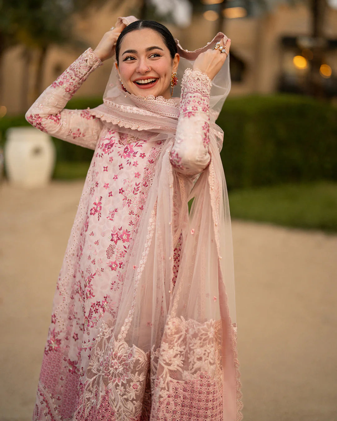 Faiza Saqlain Lawn Luxury Chikankari Embroidered & Digital Print 3 Piece Dress