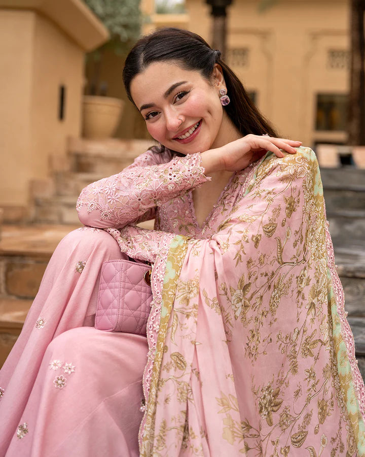 Faiza Saqlain Aya Luxury Lawn 26 Embroidered Luxury 3 Piece Dress
