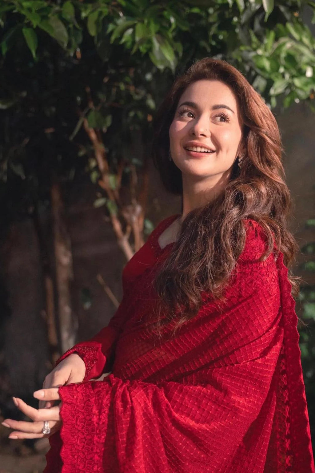 Hania Amir X Faiza Saqlain EVIA Chiffon Saree
