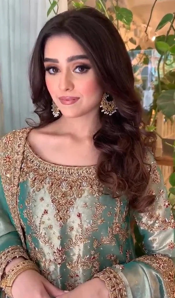 Haris Shakeel Mesuri Hand Embellished 3 Piece Dress