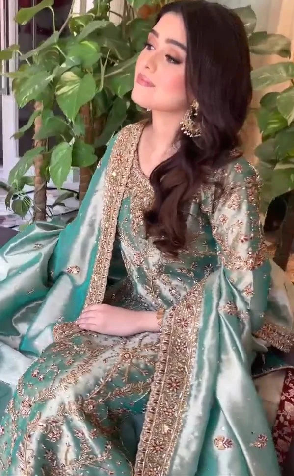 Haris Shakeel Mesuri Hand Embellished 3 Piece Dress