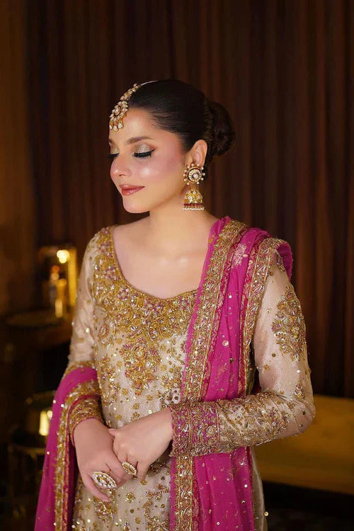 Haris Shakeel Mesuri Hand Embellished 3 Piece Dress