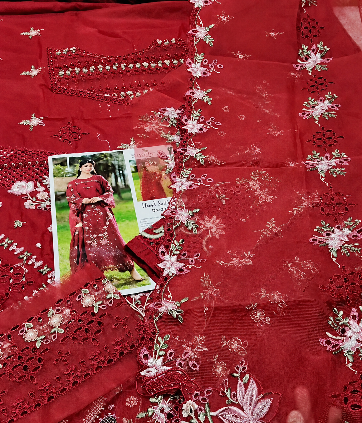 SARDINIA LAWN LUXURY EMBROIDERED 3 PIECE DRESS