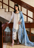 H R Raw Silk Embroidered  3Pc dress