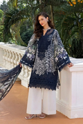 Elaf Lawn Embroidered & Printed 3 Piece Dress