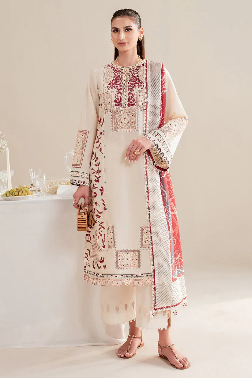 Jazmin Inspired Lawn Luxury Embroidered 3 Piece Dress
