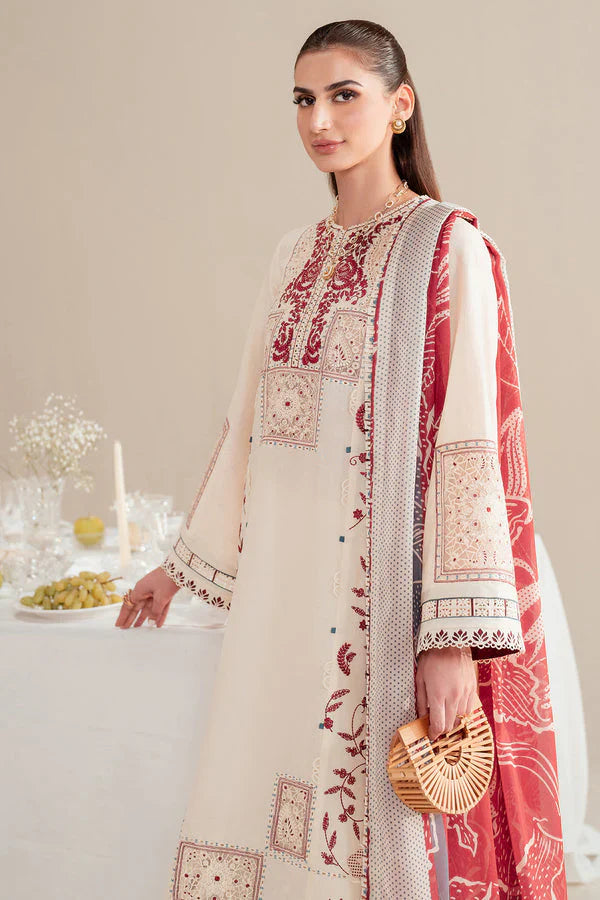 Jazmin Inspired Lawn Luxury Embroidered 3 Piece Dress