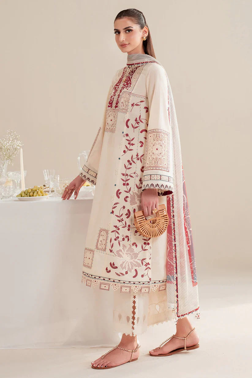 Jazmin Inspired Lawn Luxury Embroidered 3 Piece Dress