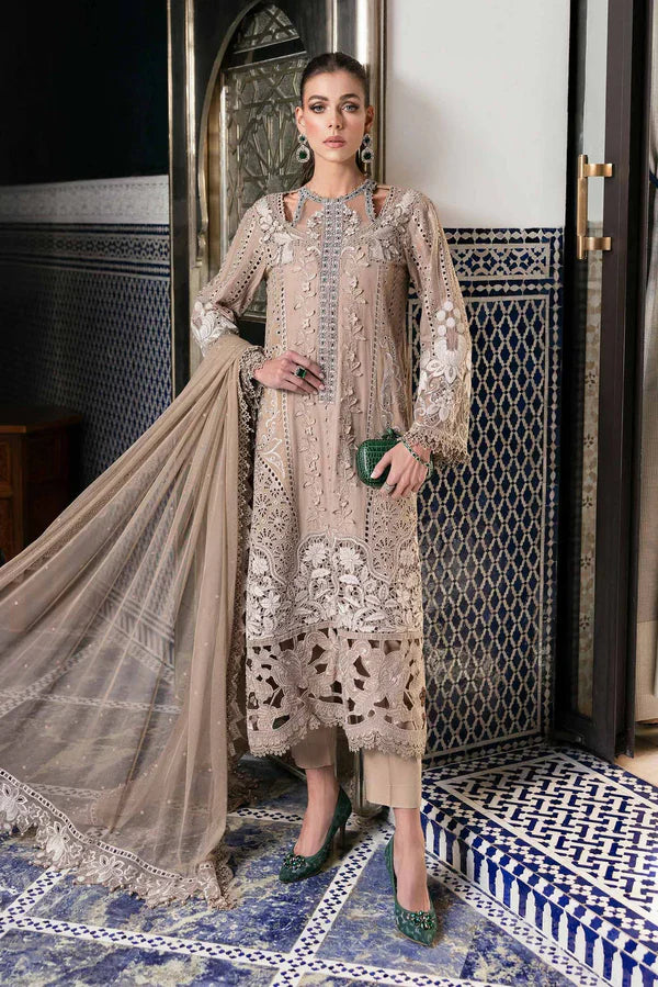 Maria B Inspired Lawn Luxury Embroidered 3Pc Suit