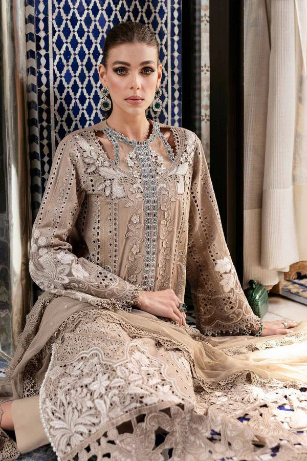 Maria B Inspired Lawn Luxury Embroidered 3Pc Suit