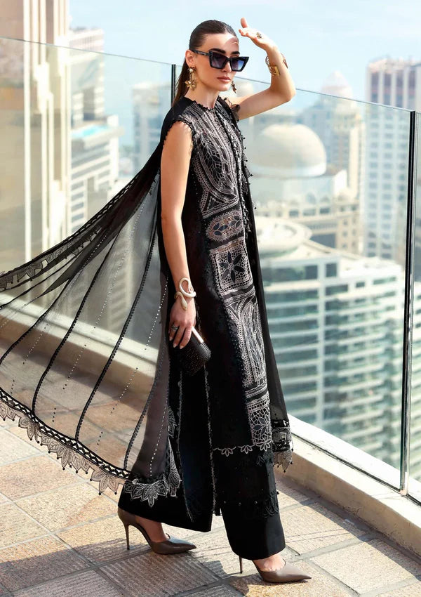 Maria B Inspired Lawn Luxury Embroidered 3 Piece Dress
