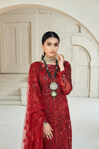 Maryam Hussain Embroidered Branded Cotton Silk 3 Piece Dress