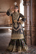 Mohsin Naveed Ranjha MNR Inspired Raw Silk Festive ZWU 3 Pc Dress