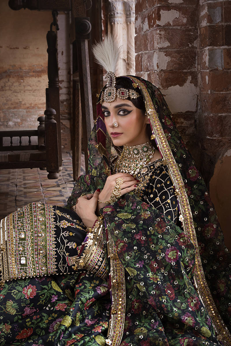 Mohsin Naveed Ranjha MNR Inspired Raw Silk Festive ZWU 3 Pc Dress