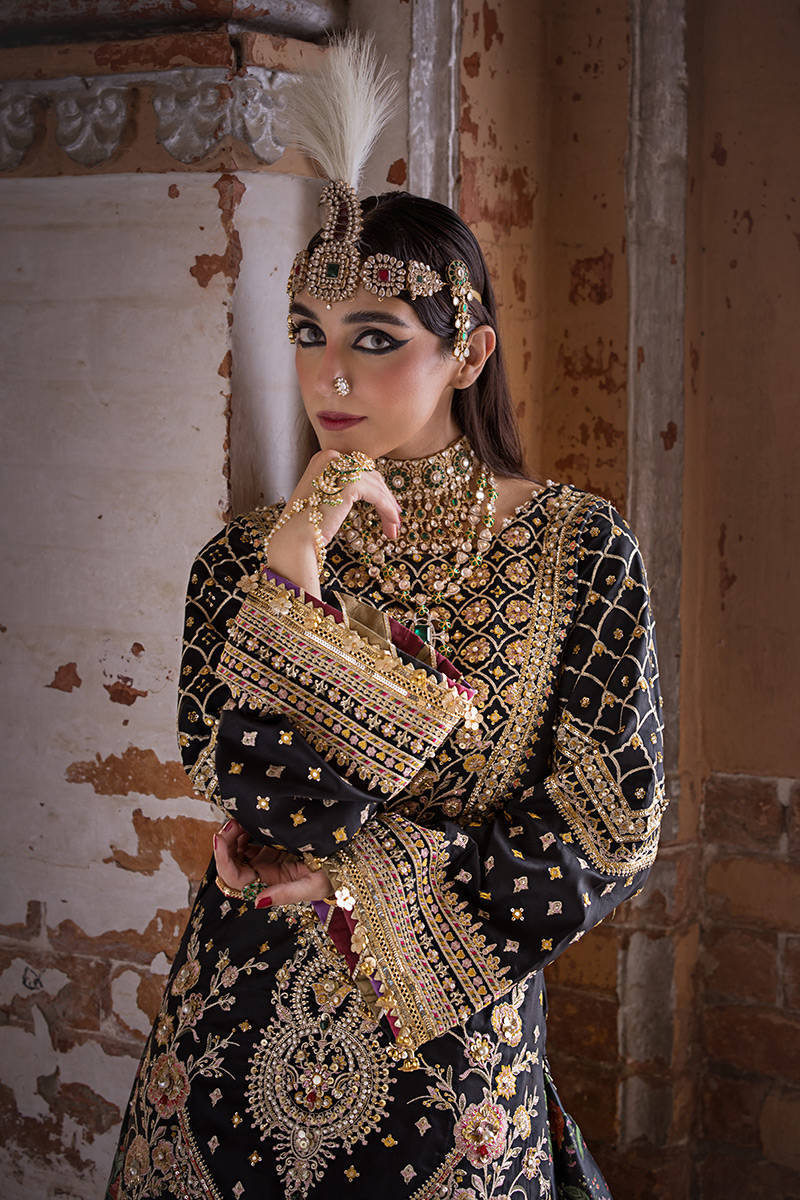 Mohsin Naveed Ranjha MNR Inspired Raw Silk Festive ZWU 3 Pc Dress