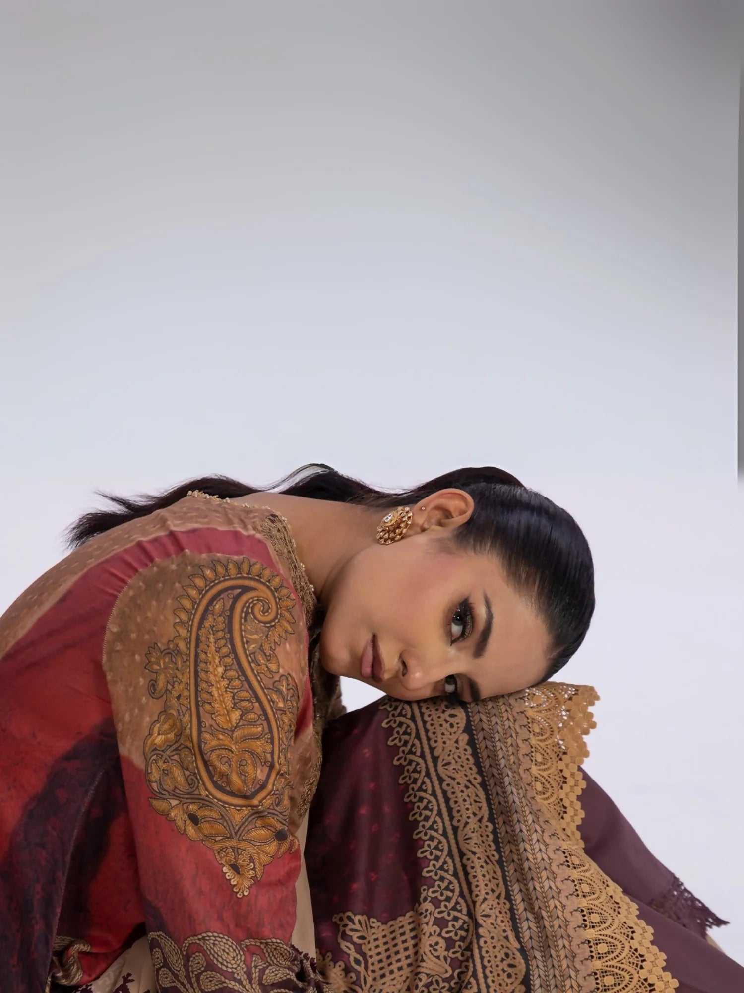 Original Factory Leftover Sana Safinaz Digital Print Lawn 3 Piece Dress