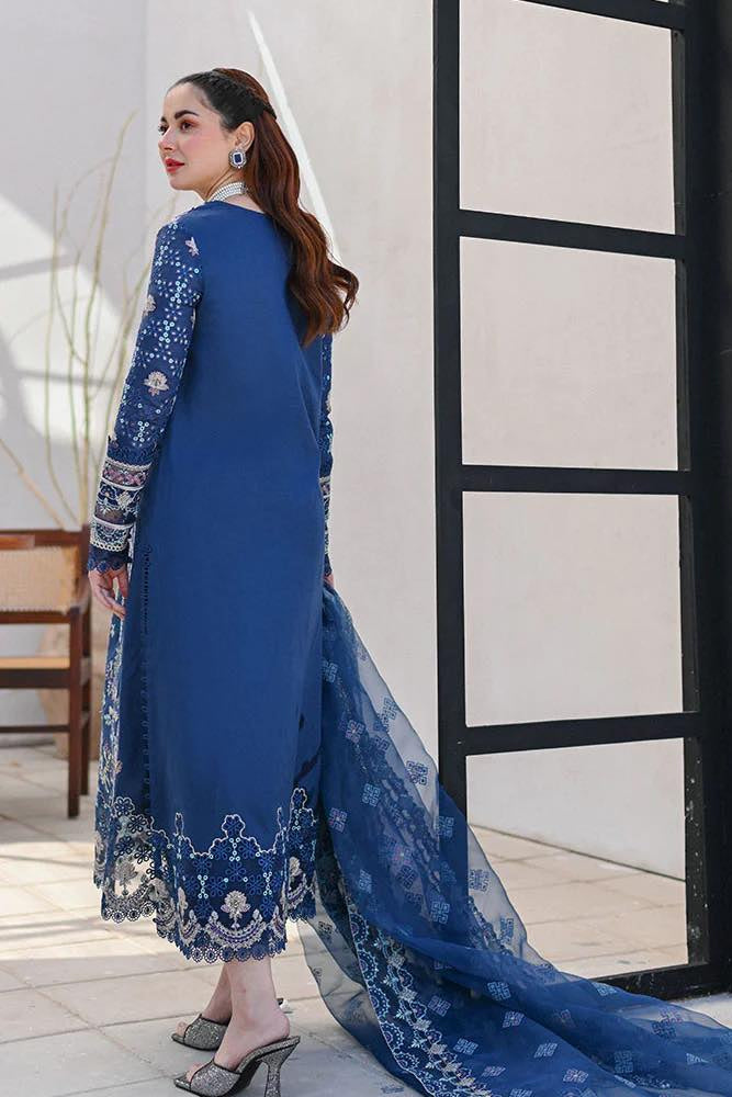 Qalamkar Inspired KIRAL Chikankari Luxury Embroidered Lawn 3 Piece Dress