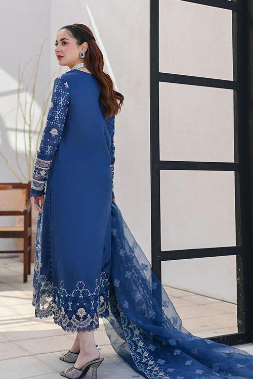 Qalamkar Inspired KIRAL Chikankari Luxury Embroidered Lawn 3 Piece Dress